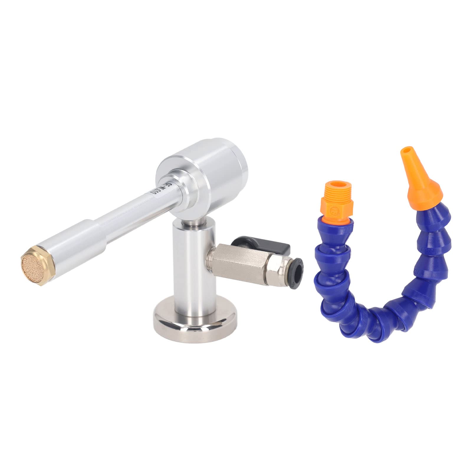 Pistola de Aire Frío Pistola de Enfriamiento en Seco de Aleación de Aluminio 7 Barras con Tubo Flexible Enfriamiento de Vórtice para Procesamiento de Metales Plásticos Soldadura Sellado