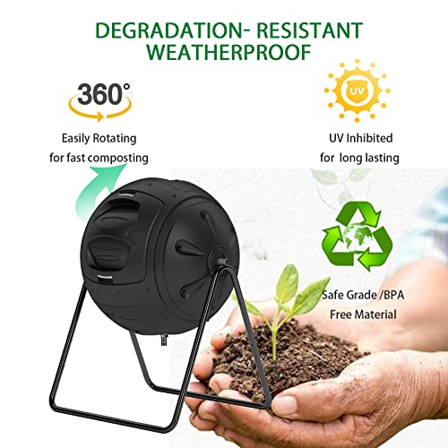 Multifunction-Garden-Tumbling-Composter-Heavy-Duty-Fast-Working-Compost-Bin-with-Easy-to-use-Drain-Plugs-to-Collect-LiquidBlack