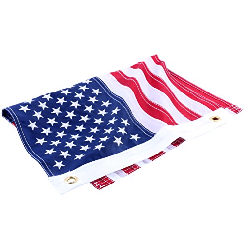Amarine Made 12X18 Inch Yacht Boat Ensign Nautical Us American Flag With Sewn Stripes And Embroidered Stars -45Cm(18Inch)*30Cm（12Inch）For Boat, Yacht, Workplace,Home, Business & Outdoor Use #TOP1