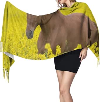 Scialle Pashmina Donna - 203x70 Cm, 52% Acrilico 48% Viscosa, Con Frange - Foto 6