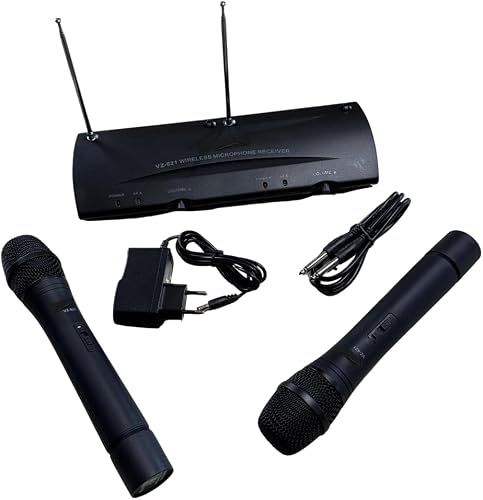 SiRCONY VHF Wireless 2 Channel Microphone and Receiver
