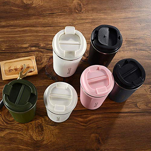 LWX Taza Termo de café de Acero Inoxidable de 380 ml / 510 ml, frascos de vacío portátiles para Coche, Taza térmica de… - Imagen 7