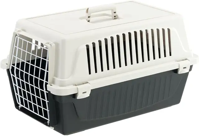 Cage de Transport pour Chat et Chien Atlas 20 EL - Noir, Jusqu'à 8 kg