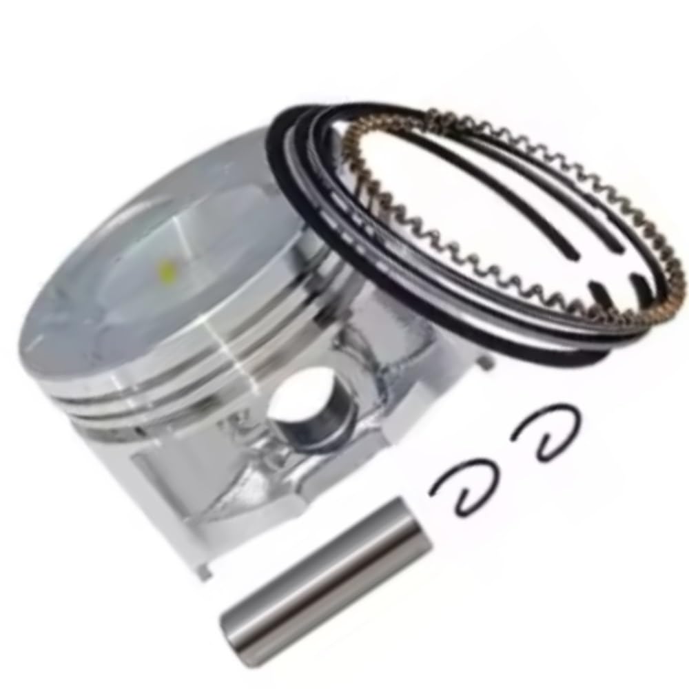 Qdkpgls One Color Connecting Rod Piston Piston Ring Compatible 148F Mz80 24V 1.8Kw 2.2Kw Inverter Generator Genset Parts(4 Pcs Kit)