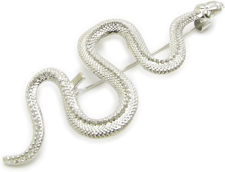 Amazon | ブローチ ピン ヘビ 蛇 スネーク レディース メンズ