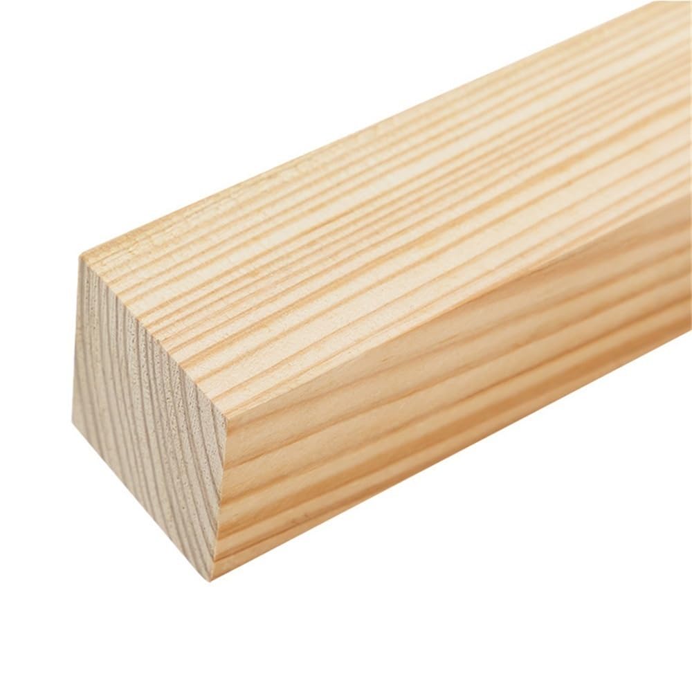 varillas de transmisión de madera, Palos cuadrados de madera de pino, 5-25 mm x 330-500 mm, paquete de 5(12x12x500mm)