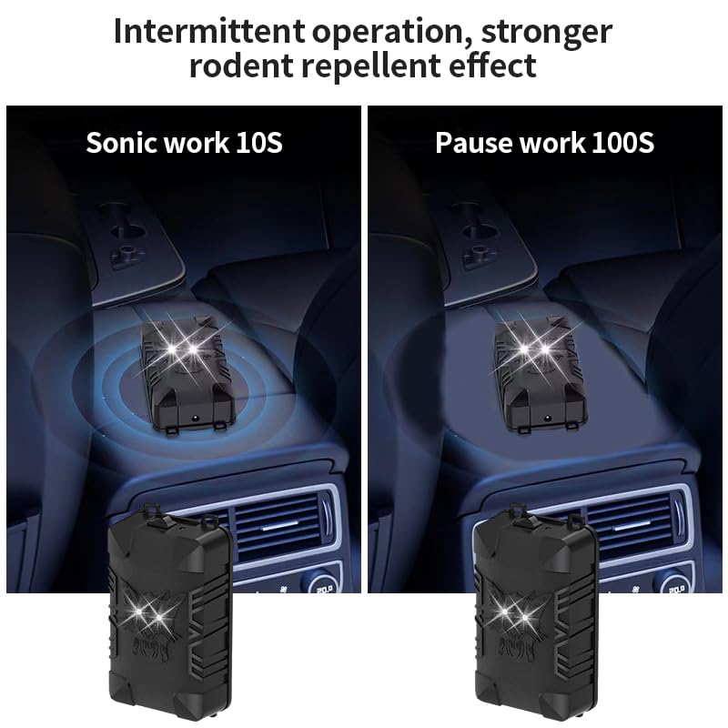 OBEST Marderschreck Auto - Ultraschall Mäuseabwehr Für Motorraum | Intelligente Frequenzumwandlung