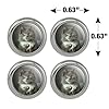 Smokey Cat Metal Craft Sewing Novelty Buttons - Set of 4 #3
