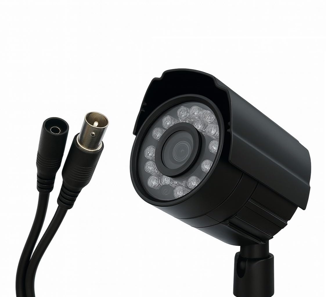 Kit DVR Videosorveglianza HDMI 4 Canali con 4 Telecamere IR 24 LED, Cavi BNC Inclusi, DVR H.264 LAN USB VGA, Sistema Completo per Interni Ed Esterni - CW566