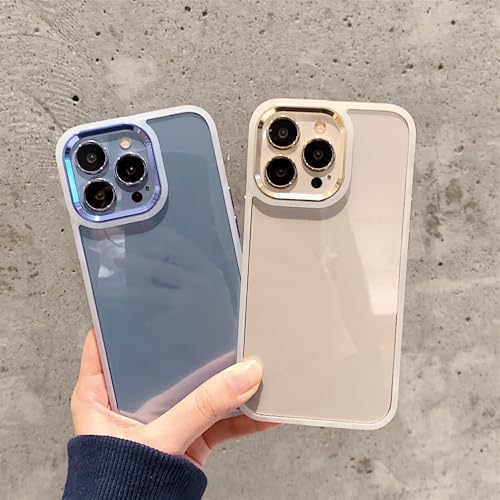 Coque iPhone 14 Plus transparent acrylique rigide et métal