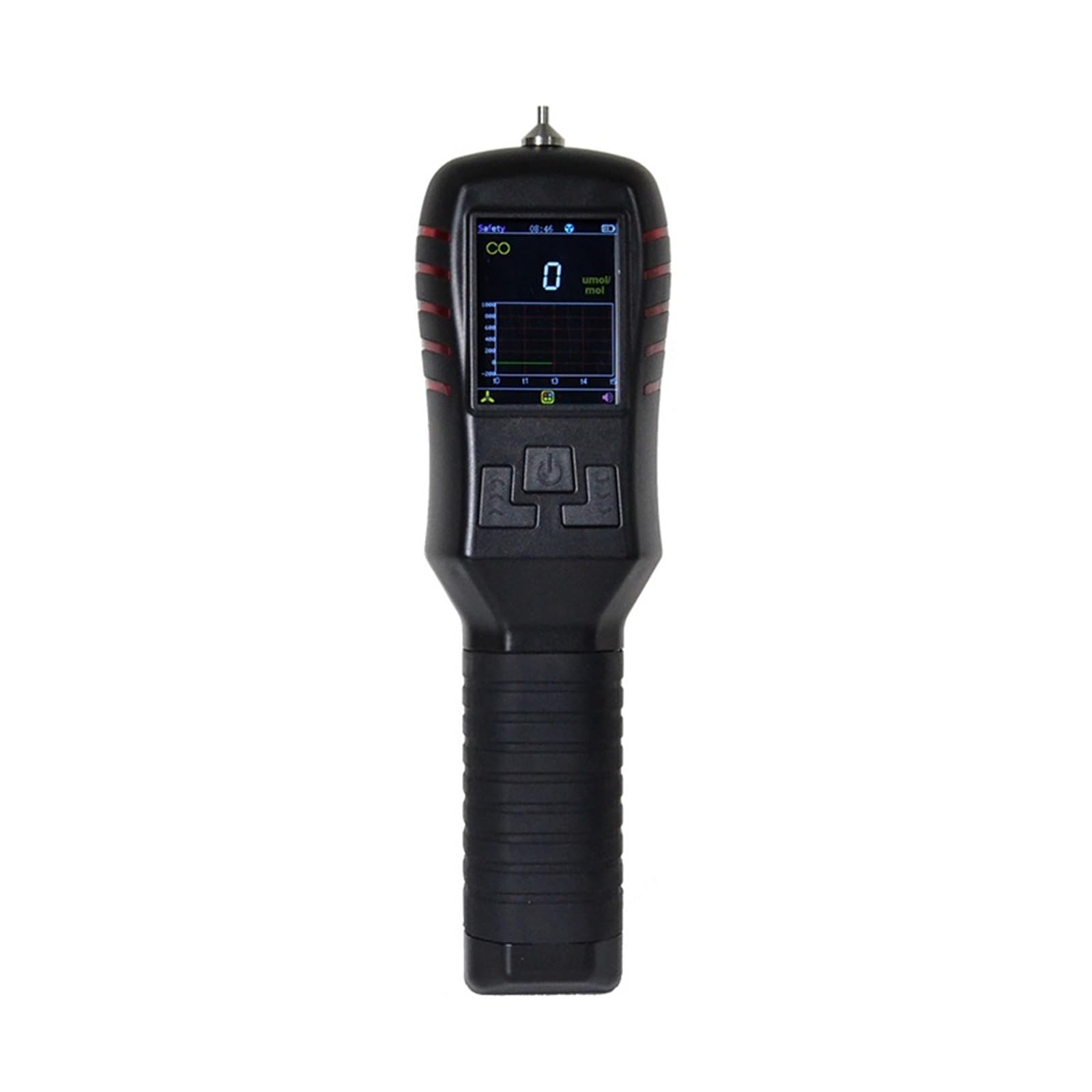 Détecteur de Fuite gaz Portable 3% FS Moniteur Multi-gaz Rechargeable avec écran LCD Couleur Surveillance