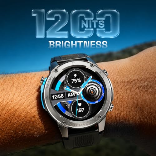 CrossBeats Armour Summit Premium Rugged Smart Watch Black - Image 7
