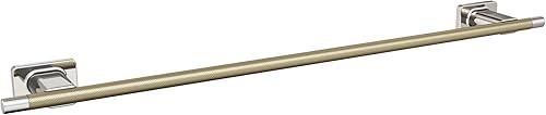 Amerock BH26615PNBBZ  Toallero de níquel pulidochampán dorado  Toallero de 24 pulgadas (24.016 in)  Esquire  Toallero de baño  Accesorios de baño