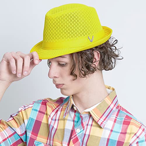 Image of The Hat Depot Light Weight Classic Soft Cool Mesh Crushable Fedora hat