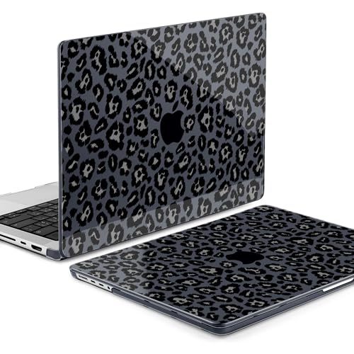 Image of MEEgoodo Case for M5 MacBook Pro 16 inch Case 2026 2024 2023 2021 with M5 M4 M3 M2 M1 Pro /Max Chip, Fit Model A3429 /A3428 /A3403 /A3186 /A2991 /A2780 /A2485, Snow Leopard Texture