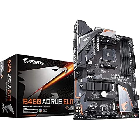 GIGABYTE B450 AORUS Elite Motherboard with HDMI Cover