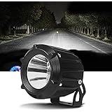 25w フォグランプ LED作業灯 業界初販売 広角狭角一体型 GREENBEAN ホワイト アメリカ製チップ 丸形 スポットライト 10V-30VDV対応 オードバイ バギー適用 防水耐震 PCレンズ 角度調整可能 1個 (白) …