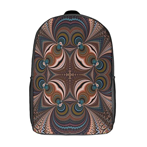 Sac à dos décontracté style fractal pour soulager le dos des jeunes