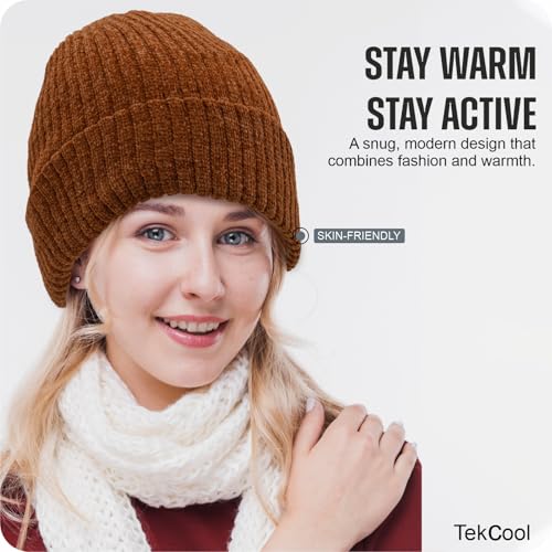 Image of TEKCOOL Beanie Cap for Men Woolen Winter Cap for Men Woolen Cap for Women in Winter for Thermal Wear Stylish Soft Winter Caps for Boys & Girls for Warm Wear Head Winter Cap Woollen Garam Topaa