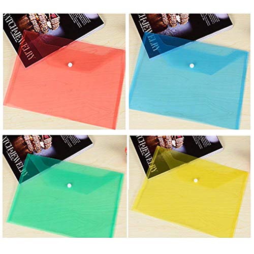Image of DIY Crafts Style No # 2, Pack of 24 Pc, Plastic Envelopes Poly Envelopes,Poly Folders with Snap Button Closure Plastic Folders Qua(Style No # 2, Pack of 24 Pc)
