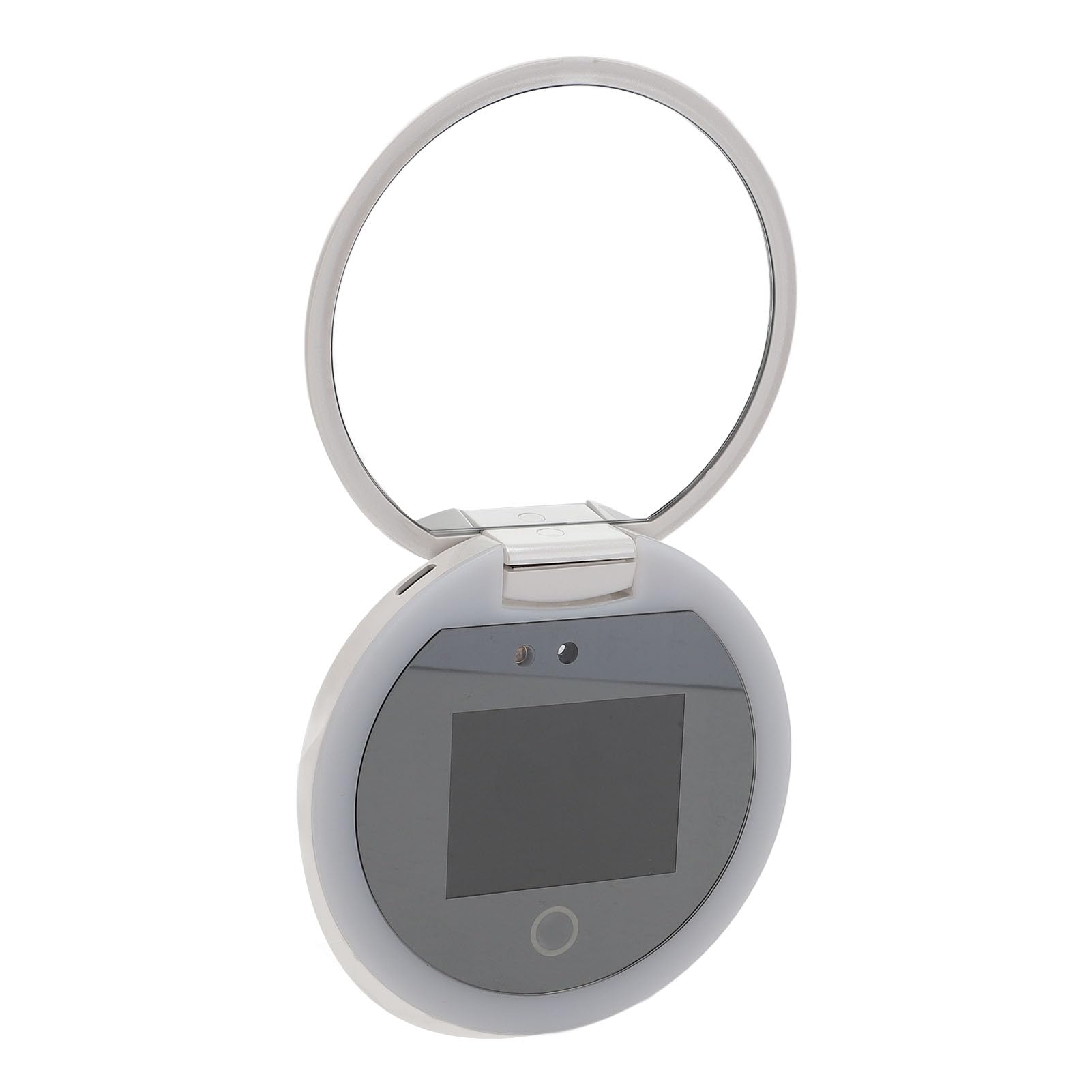 Specchio da viaggio UV con ingrandimento 2X, portatile, a LED, per uso esterno, design compatto ed elegante