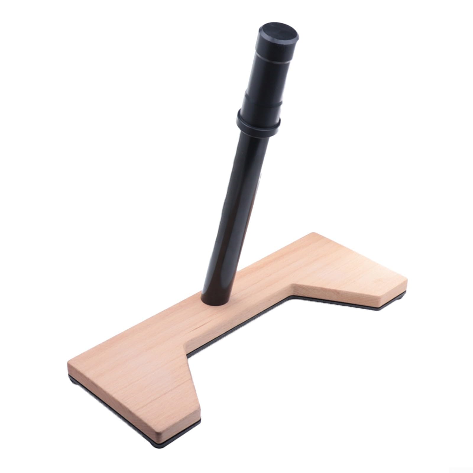 Bike Stand for Brompton Folding Bike, Aluminum Alloy Repair Rack with Wood Base, Nylon Support for Seat Tube >35mm, Black