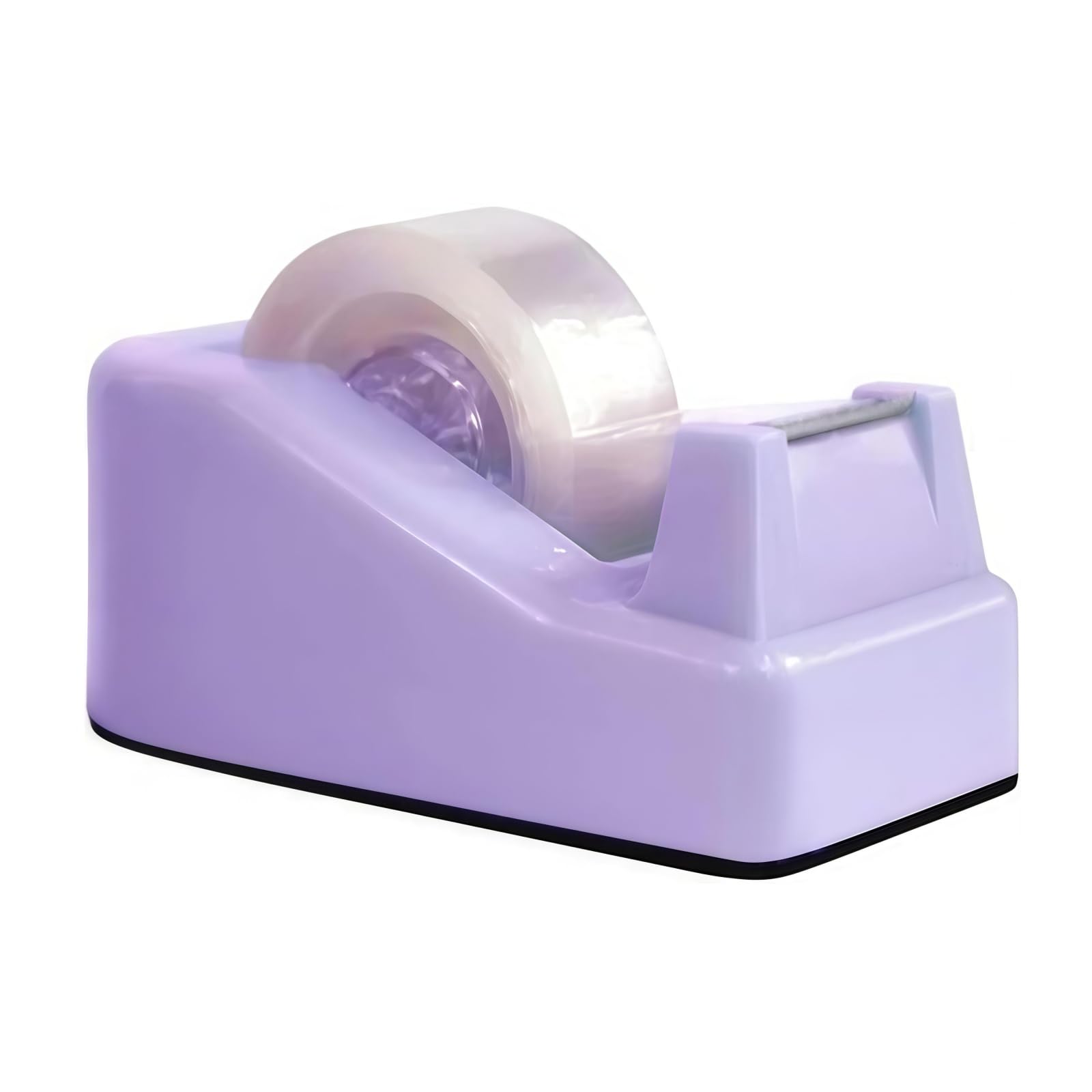 1 Pc Purple Tape Dispenser Desk with Weighted Non-Skid Base, Heavy Duty Cute Tape Dispenser for Packaging in Office,Restaurant, Flower Shop, Scotch Tape Dispenser Desk