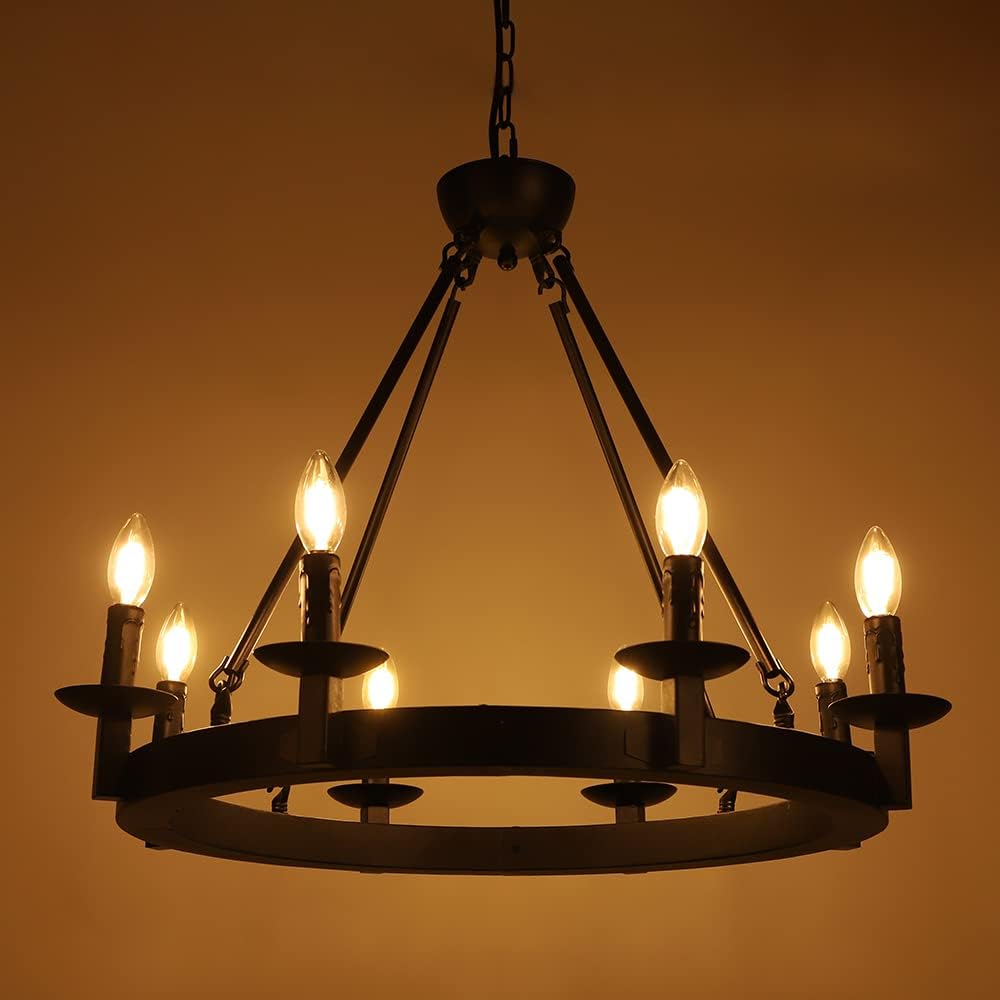 🔥 Wellmet Black Farmhouse Chandeliers Wagon Wheel, Industrial 8 Lights Iron Lighting Candle Style 28, Rustic Hanging Ceiling Light Fixture Dining Room Kitchen Island Bedroom Living Room Foyer Hallway Review Discount Wellmet Black Farmhouse Chandeliers Wagon Wheel, Industrial 8 Lights Iron Lighting Candle Style 28, Rustic Hanging Ceiling Light Fixture Dining Room Kitchen Island Bedroom Living Room Foyer Hallway