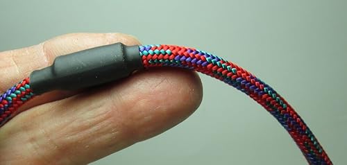 Miniatura 2 de Collar de identificación de perro de cuerda fina de montaña, color negro, tamaño mediano, el collar original Snickers