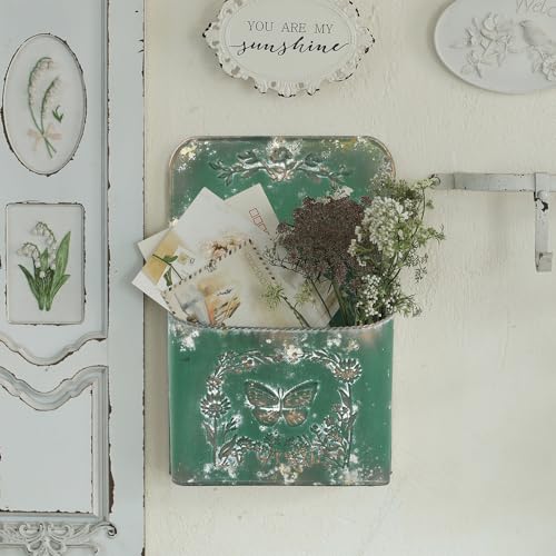 All-Chic-Outdoor-Wall-Planter-Wall-Metal-Hanging-Planter-Wall-Planters-for-Indoor-Plants-Wall-Vase-for-Flowers-Metal-Planters-for-Outdoors-for-Farmhouse-Shabby-Chic-DecorGreen All Chic Outdoor Wall Planter Wall Metal Hanging Planter Wall Planters for Indoor Plants Wall Vase for Flowers Metal Planters for Outdoors for Farmhouse Shabby Chic DecorGreen