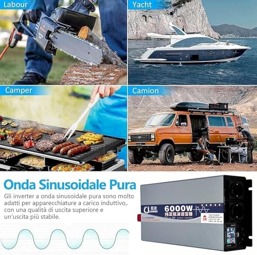 Onduleur pure onde de sinus puissance crête pour éviter les pannes