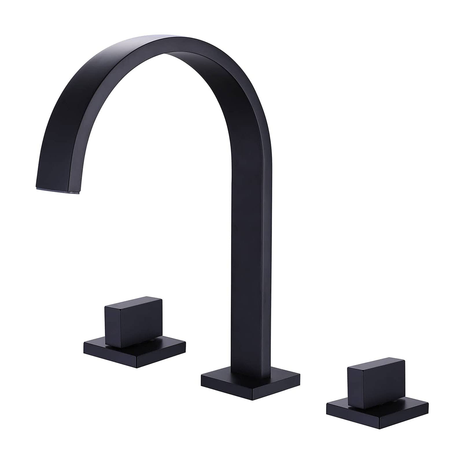 Waterfall Bathroom Faucet, Deck Mounted Mixer Tap for Modern Vanity Sinks