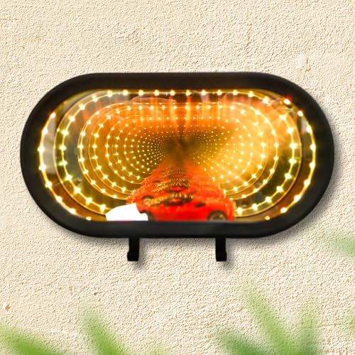 Llavero de pared recargable y perchero de entrada con luces LED modernas 4