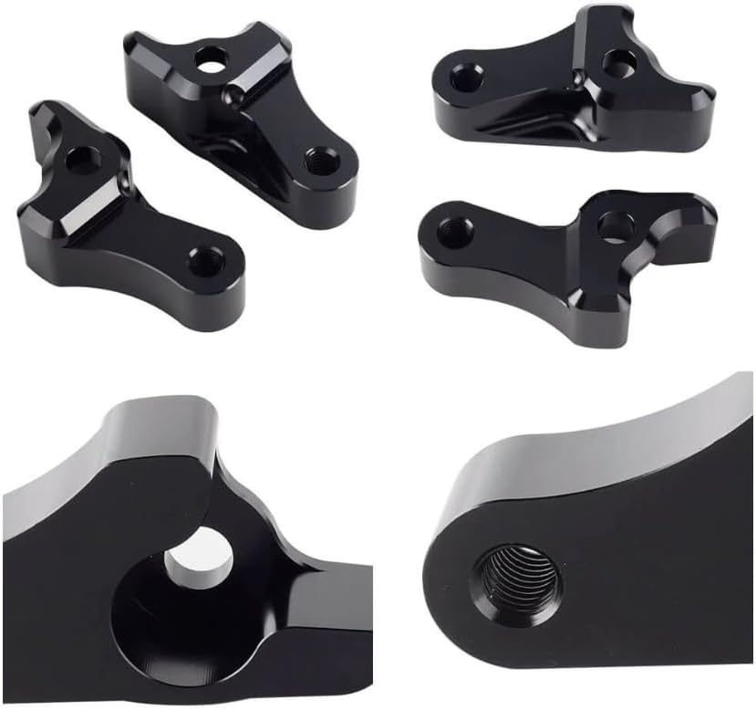 Miniatura 5 de Kit de bloques de bajada negros de 1 pulgada para Harley Touring Road Glide Street Glide Road King Electra Glide Classic Special Custom CVO FLHXS