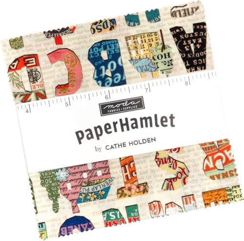 Cathe Holden Paper Hamlet Charm Pack 42 5-inch Squares Moda Fabrics 39560PP