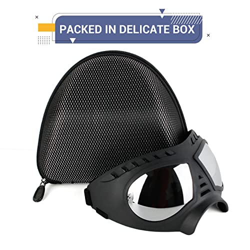 image for Namsan Dog Goggles for Large Dogs, Wide Snout & Soft Frame, Tactical D