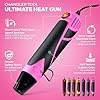 Heat Gun for Crafting, Mini Dual Temp Hot Air Gun Tool for Epoxy Resin, Shrink Wrapping, Vinyl Wrap, Embossing, Electronics, Candle Making, Sublimation, Phone Repair & DIY (Pink/Black) #1