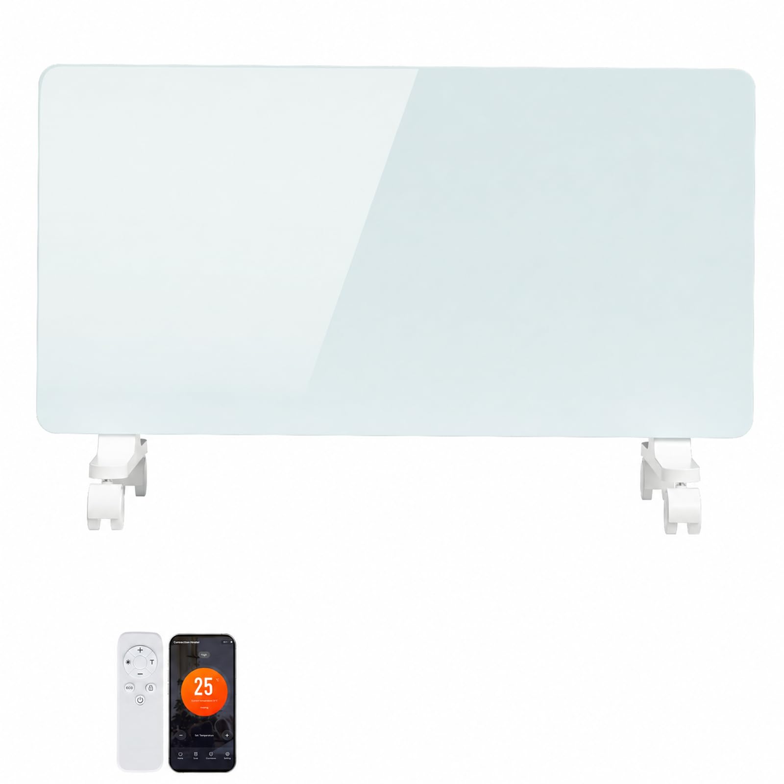 Calentador eléctrico blanco, calentador de convector, radiador
