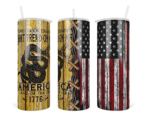 Don't Tread on Me 20 oz insulated tumbler, Men's...