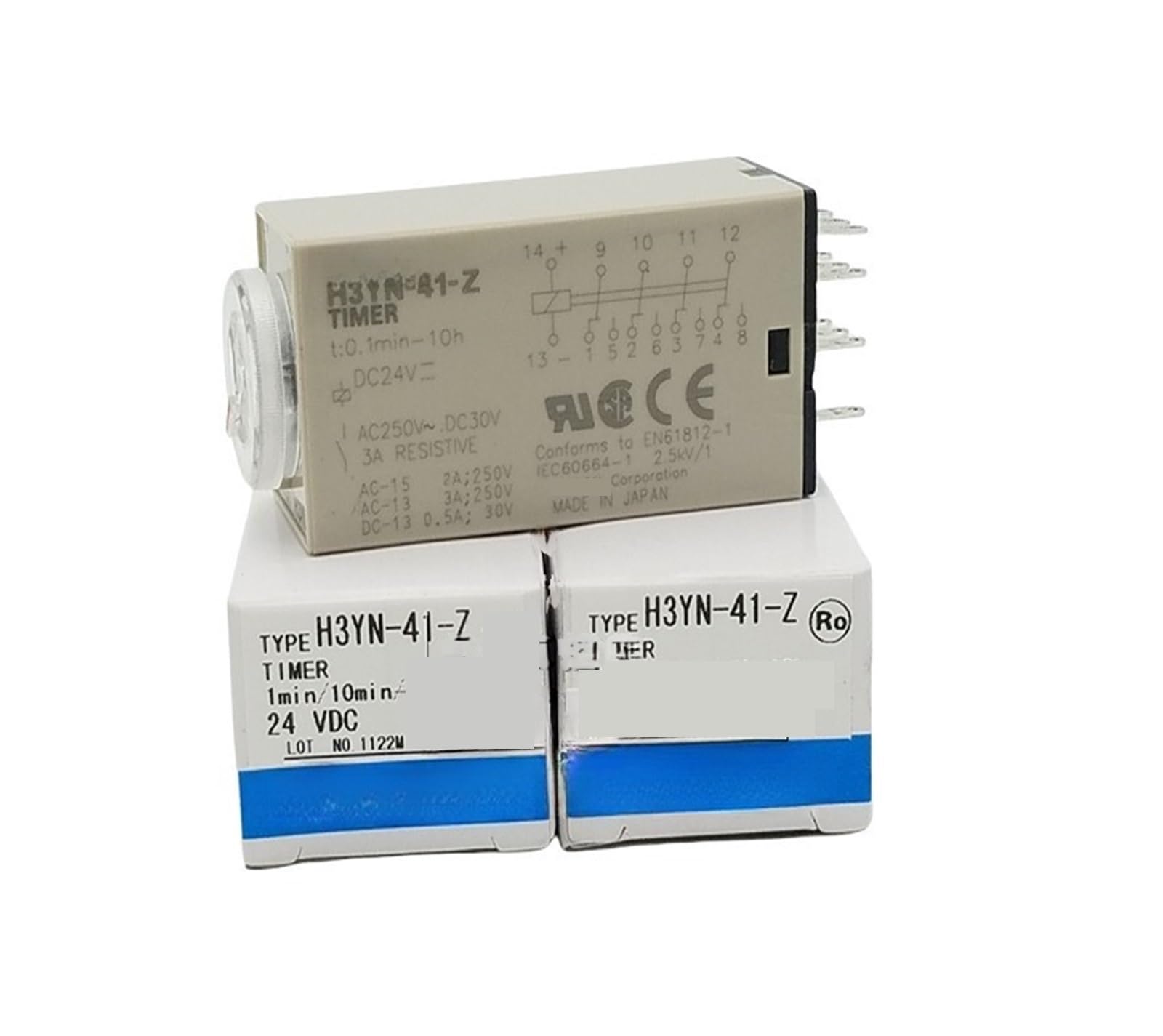 Relè temporizzatore H3YN-41-Z DC48V DC125V AC24V