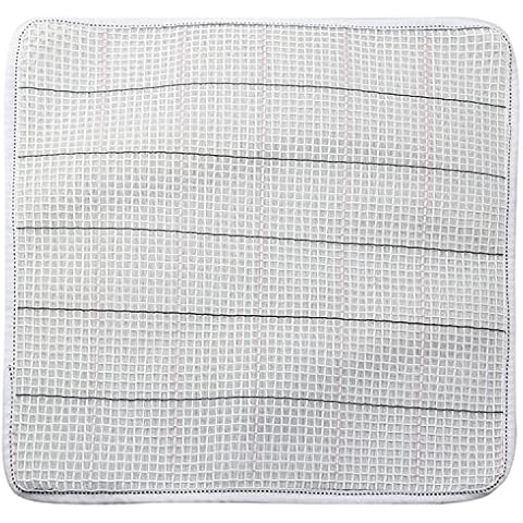 XGNG Square DIY Carpet Embroidery Base Cloth Latch Hook Rug Canvas Rug Hooking Mesh Canvas Carpet Mat Tapestry Craft Making 38x38cm Cover