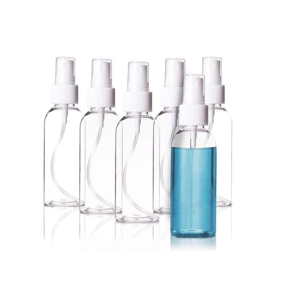 6Pcs Refillable Spray Bottles, 100ML, Fine Mist Perfume Atomizer Liquid Containers for Sanitizing/ Watering Plant/ Makeup /Skincare/Travel/ Home/ Office/ Car/ Cleaning Hands, Empty Clear Bottles Set-image-29