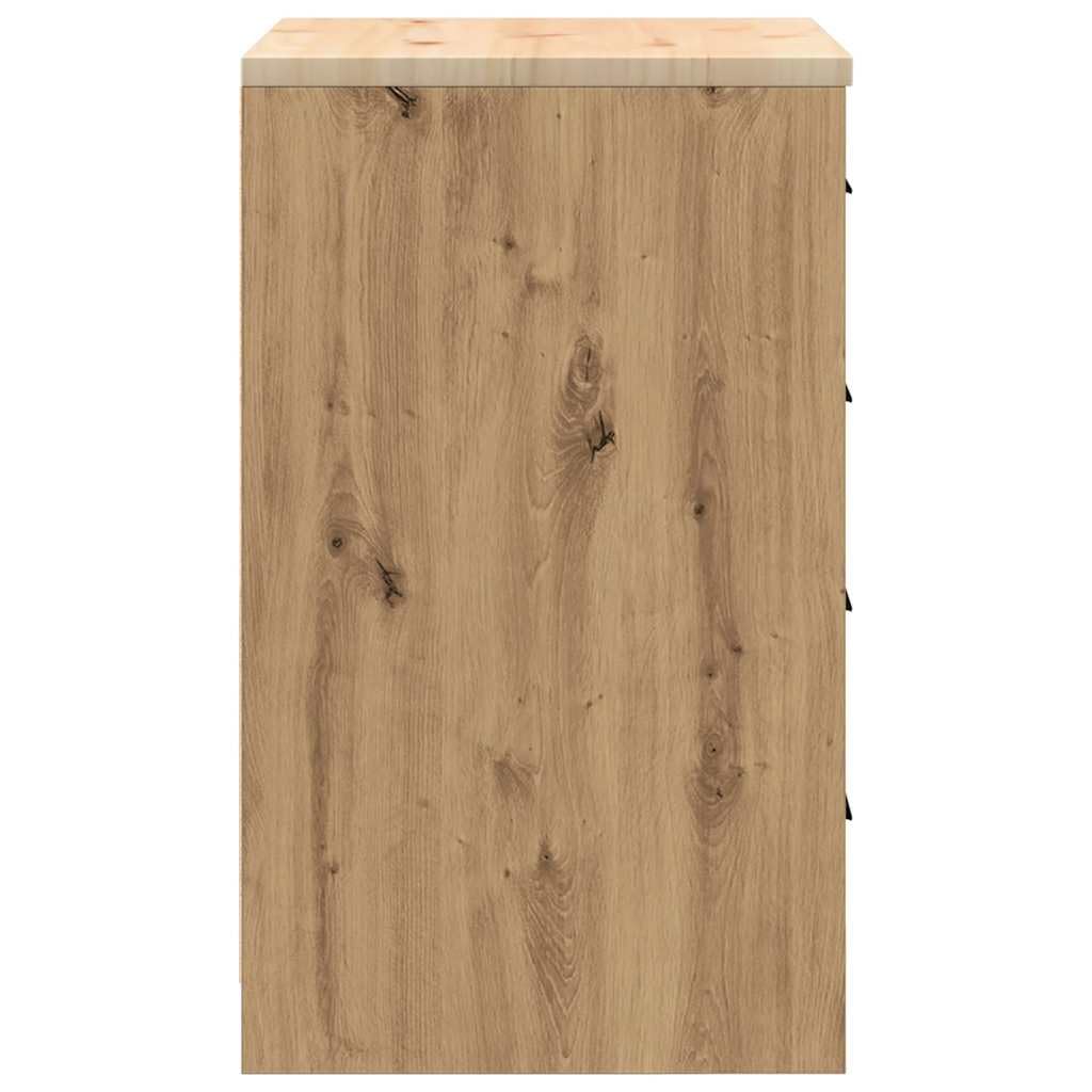 vidaXL Garażowa szafka do przechowywania Artisan Dąb 60x51x85 cm