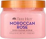 Tree Hut Moroccan Rose Shea Sugar Scrub, Exfoliating & Hydrating Body Scrub with Shea Butter & Essential Oils, Smooth & Soften Skin, Holiday Gift & Stocking Stuffer, 18 oz
