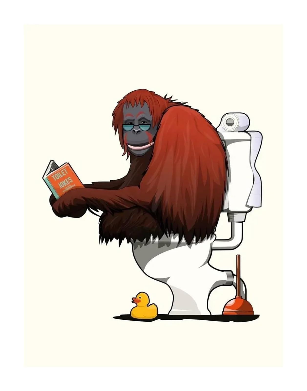 BYAMBD Aesthetic Pictures Jungle Animal Bathtub Plant Wildlife Shower Aesthetic Posters Prints Wall Art Canvas Painting Pictures Living Room Home Decor(F,30x40cm)