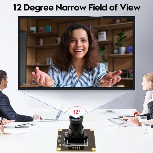 Module de caméra USB 4K 12MP avec objectif de 25mm pour Raspberry Pi et Mac