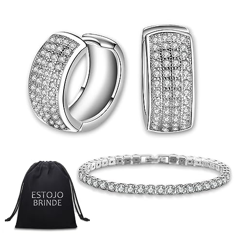 Brinco Argola Masculino Neymar Brilhante Prata 925 + Caixa