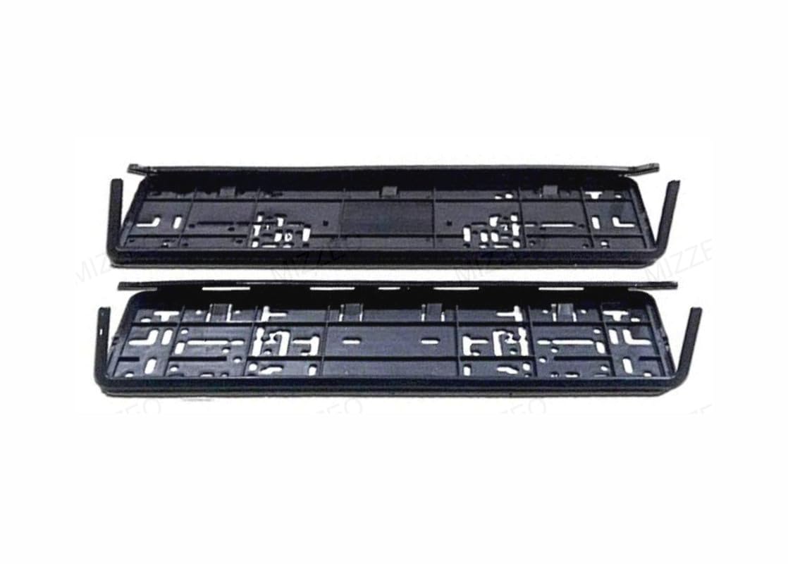 MIZZEO Universal Car Black License/Number Plate Holders Brackets (Pack of 2) Black Compatible with Volkswagen Passat (Type-I) 2007-2010