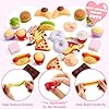 JOYIN 28 Packs Valentines Day Mochi Squishy Toy Gift Cards for Kids, 14 Designs Kawaii Desserts Mochi to Squeeze with Card, Stress Relief Fidget Toy for Kids Classroom Exchange Prizes Party Favor #4
