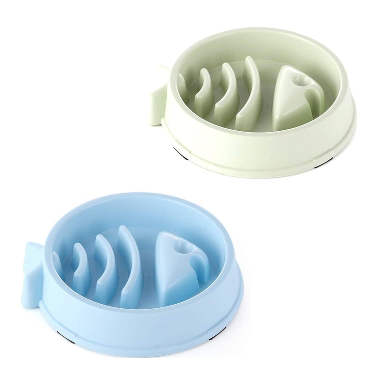 PAWISE Slow Eating Feeder Dog Bowls Pack 2 Combo- Slow Eating Dog Bowl - Interactive Feeder - Slow Down Feed Dog Cat Feeding Bowl - Pet Bloat Stop Dog Bowl(Pack of 2)(Blue-Green) (B0CW39C2V9) Amazon Price History, Amazon Price Tracker